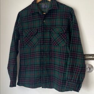 Pendleton Plaid Button-Up Shirt